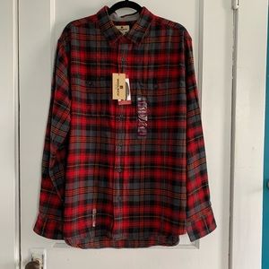 Red plaid XL flannel long sleeve button down